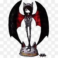 手绘蝙蝠侠男孩插画-空若网 手绘蝙蝠侠男孩插画-空若网