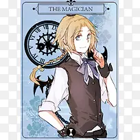 手绘插画长辫男孩-空若网 手绘插画长辫男孩-空若网