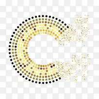 矢量金点装饰-空若网 矢量金点装饰-空若网