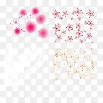 矢量手绘粉色光点·-空若网 矢量手绘粉色光点·-空若网