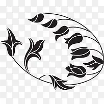 黑色高清时尚花纹-空若网 黑色高清时尚花纹-空若网