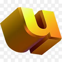 u橙色立体字-空若网 u橙色立体字-空若网