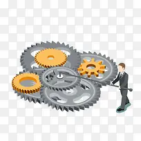 卡通手绘齿轮-空若网 卡通手绘齿轮-空若网