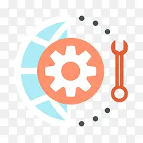 矢量齿轮扳手素材-空若网 矢量齿轮扳手素材-空若网