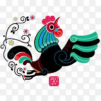 中国年彩色鸡展架-空若网 中国年彩色鸡展架-空若网