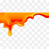 手绘橙色水彩图片-空若网 手绘橙色水彩图片-空若网