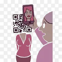 创意插画-扫码-空若网 创意插画-扫码-空若网