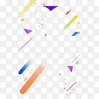 彩色几何卡通装饰-空若网 彩色几何卡通装饰-空若网