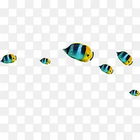 向左游动彩色鱼-空若网 向左游动彩色鱼-空若网