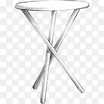 手绘圆桌室内插画-空若网 手绘圆桌室内插画-空若网