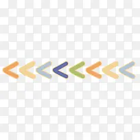 彩色卡通箭头-空若网 彩色卡通箭头-空若网