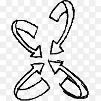 卡通手绘箭头-空若网 卡通手绘箭头-空若网