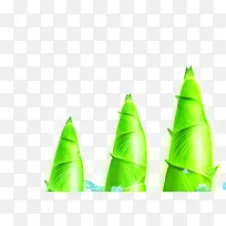 绿色竹笋卡通可爱-空若网 绿色竹笋卡通可爱-空若网