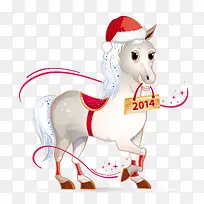 卡通圣诞马-空若网 卡通圣诞马-空若网