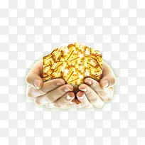 手捧金条-空若网 手捧金条-空若网