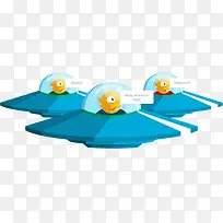 可爱卡通蓝色外星人-空若网 可爱卡通蓝色外星人-空若网