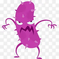 凶恶病毒细胞卡通图-空若网 凶恶病毒细胞卡通图-空若网