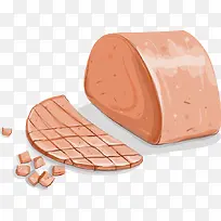 卡通手绘肉火腿-空若网 卡通手绘肉火腿-空若网