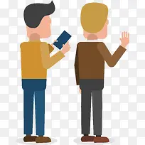 打招呼插画设计-空若网 打招呼插画设计-空若网