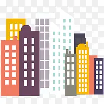 手绘卡通创意建筑-空若网 手绘卡通创意建筑-空若网