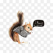 可爱松鼠装饰素材-空若网 可爱松鼠装饰素材-空若网