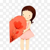 手绘女孩儿童插画-空若网 手绘女孩儿童插画-空若网