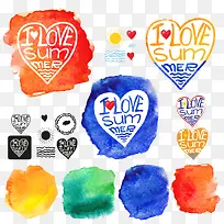 水彩图标-空若网 水彩图标-空若网