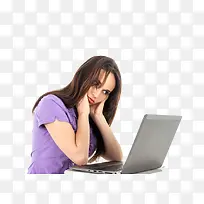 女士看电脑-空若网 女士看电脑-空若网