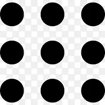按钮符号九点图标-空若网 按钮符号九点图标-空若网
