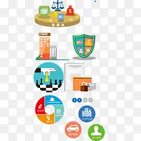 扁平化金融图标-空若网 扁平化金融图标-空若网