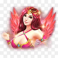 粉色性感翅膀美女-空若网 粉色性感翅膀美女-空若网