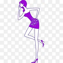 紫色时尚性感美女-空若网 紫色时尚性感美女-空若网