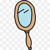 手绘化妆镜矢量图-空若网 手绘化妆镜矢量图-空若网
