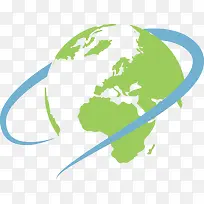 科技绿色地球创意矢量-空若网 科技绿色地球创意矢量-空若网