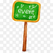 绿色英文创意手绘-空若网 绿色英文创意手绘-空若网