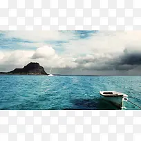 云船海景摄影壁纸-空若网 云船海景摄影壁纸-空若网