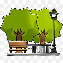 手绘可爱卡通场景-空若网 手绘可爱卡通场景-空若网