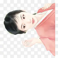 粉裙可爱女子-空若网 粉裙可爱女子-空若网