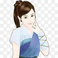 可爱盘发女子-空若网 可爱盘发女子-空若网