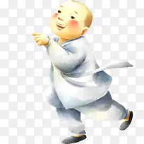 手绘和尚创意海报-空若网 手绘和尚创意海报-空若网