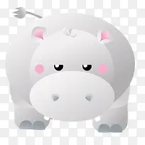 可爱犀牛矢量图-空若网 可爱犀牛矢量图-空若网