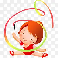 可爱运动女孩创意-空若网 可爱运动女孩创意-空若网