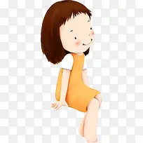 可爱儿童女孩手绘-空若网 可爱儿童女孩手绘-空若网