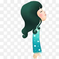 可爱呼吸手绘女孩-空若网 可爱呼吸手绘女孩-空若网