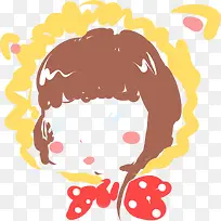 手绘可爱女孩头像-空若网 手绘可爱女孩头像-空若网