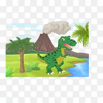 矢量卡通恐龙-空若网 矢量卡通恐龙-空若网