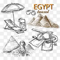 手绘埃及旅游-空若网 手绘埃及旅游-空若网