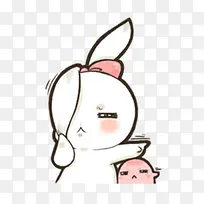 可爱白色小兔-空若网 可爱白色小兔-空若网