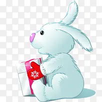 可爱卡通白色小兔-空若网 可爱卡通白色小兔-空若网
