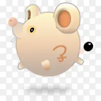 可爱白色小老鼠-空若网 可爱白色小老鼠-空若网